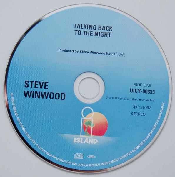 CD, Winwood, Steve - Talking Back To The Night